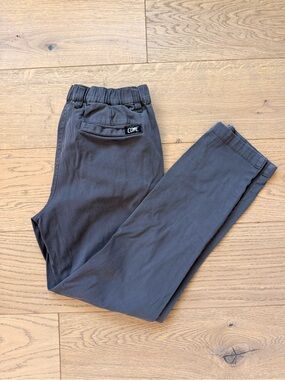 Cove Men's charcoal Elastic-Waist Chinos